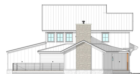 3 Bed Modern Farmhouse Plan