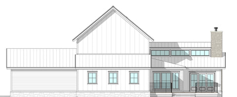 3 Bed Modern Farmhouse Plan