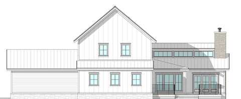 4 Bed Modern Farmhouse Plan