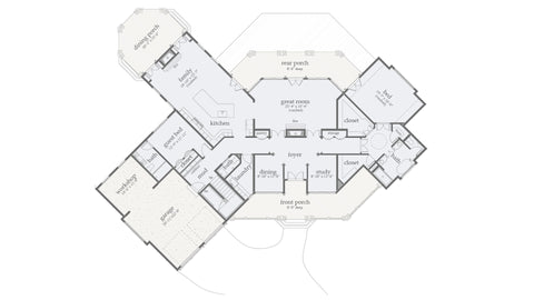 5 Bed Classic Home Plan