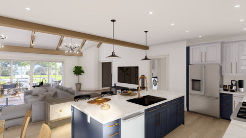 5 Bed Ranch House Plan