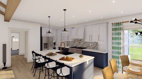 5 Bed Ranch House Plan