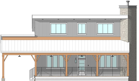 3 Bed Mountain House Plan