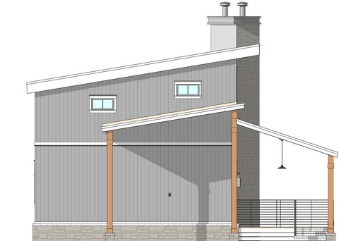 3 Bed Mountain House Plan