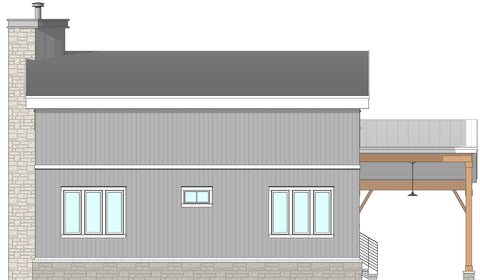 3 Bed Mountain House Plan