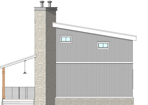 3 Bed Mountain House Plan