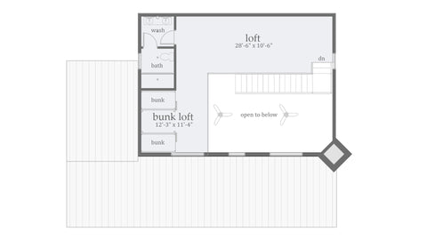 3 Bed Mountain House Plan