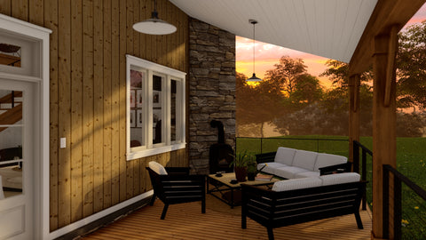 3 Bed Mountain House Plan