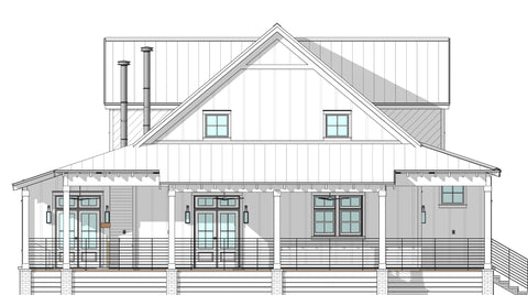 3 Bed Farm House Plan