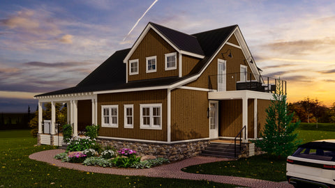3 Bed Farm House Plan
