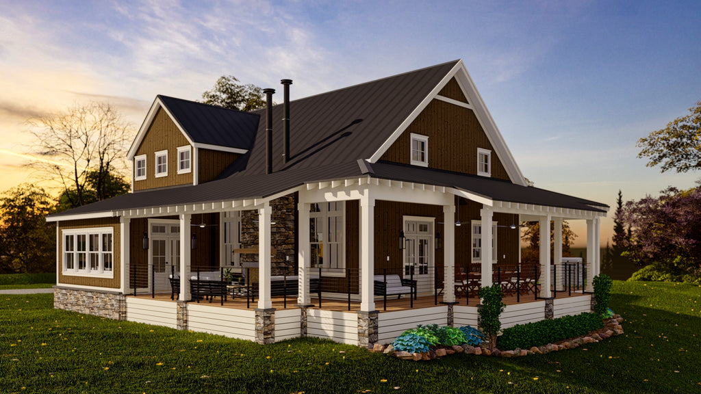3 Bed Farm House Plan