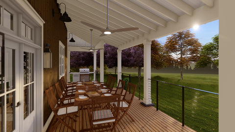 3 Bed Farm House Plan