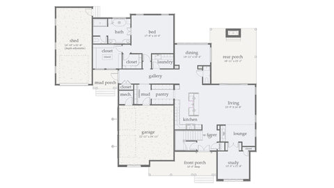 4 Bed Traditional House Plan