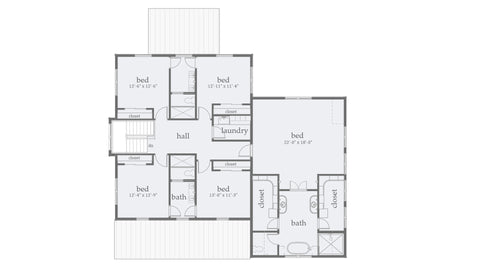 5 Bed Farmhouse Plan