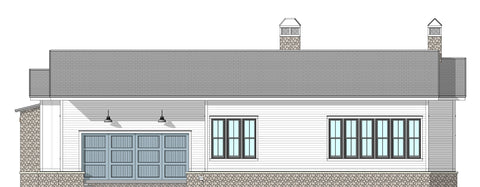 Western Style 3 Bedroom Ranch House Plan