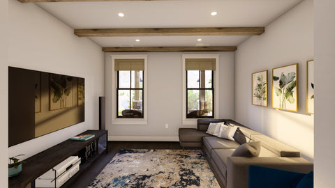 Western Style 3 Bedroom Ranch House Plan