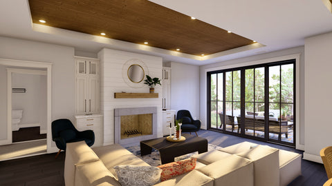 Western Style 3 Bedroom Ranch House Plan