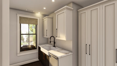 Western Style 3 Bedroom Ranch House Plan
