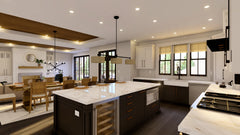 Western Style 3 Bedroom Ranch House Plan