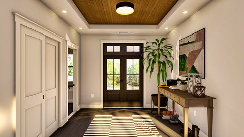 Western Style 3 Bedroom Ranch House Plan
