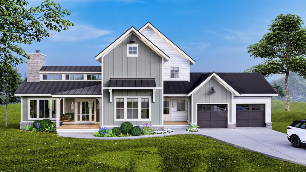4 Bed Modern Farmhouse Plan