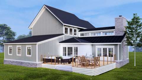 3 Bed Modern Farmhouse Plan