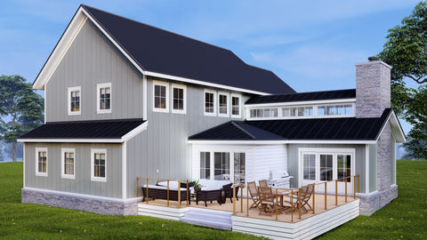 4 Bed Modern Farmhouse Plan